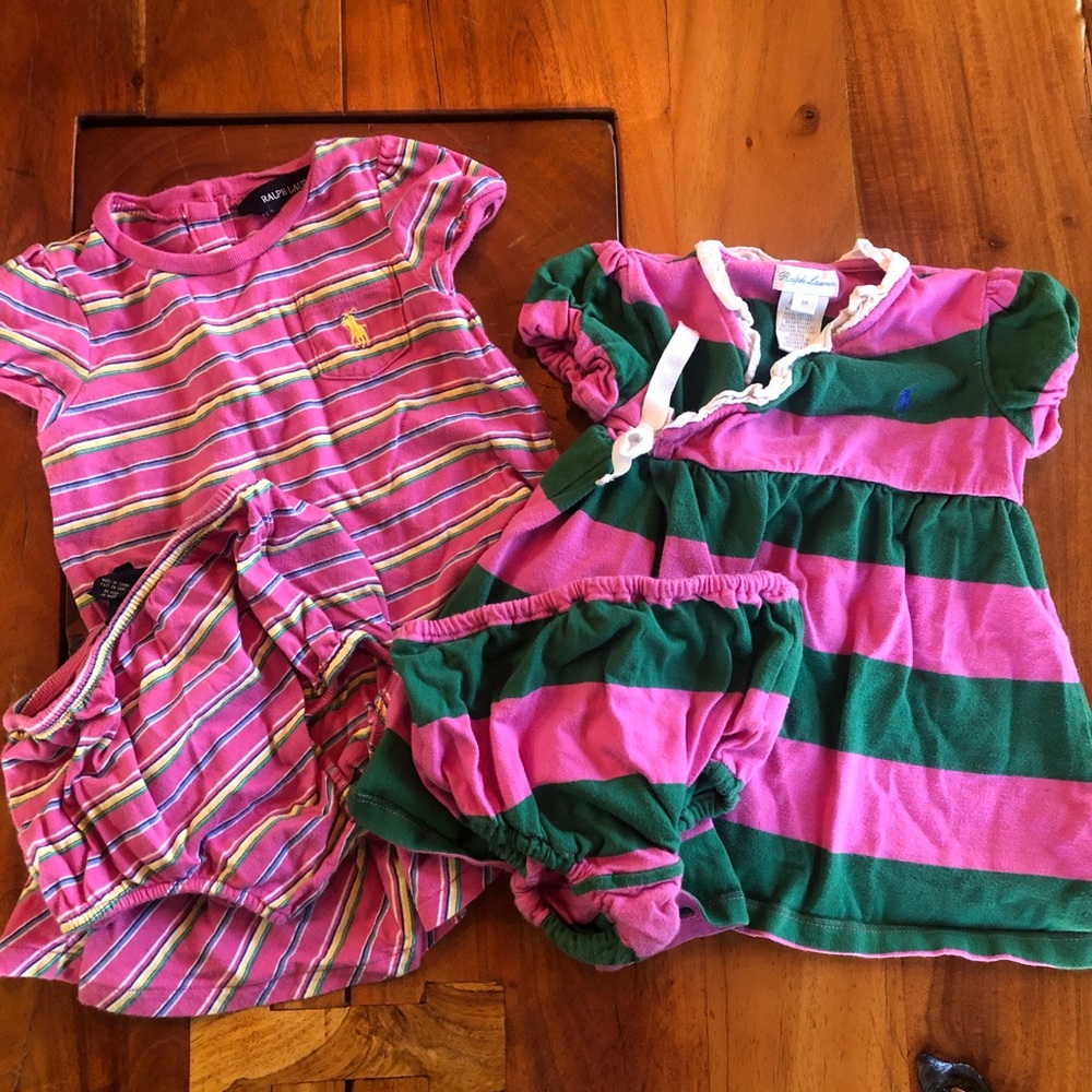 Ralph Lauren Striped Dress Lot 9-12 mos